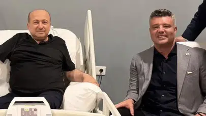 Fenerbahçe Başkanı Sadettin Saran’dan Memik Yılmaz’a geçmiş olsun ziyareti
