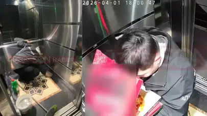 Siparişi Teslim Etti, İzini Asansörde Bıraktı: Rezillikte Son Nokta!