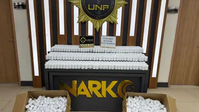 Uşak'taki uyuşturucu operasyonlarında 73 bin sentetik ecza ele geçirildi!
