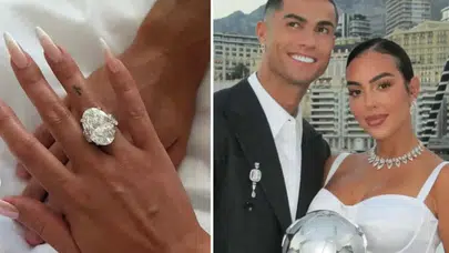 Ronaldo’nun hediyesi olay yarattı! Milyon değerindeki nişan yüzüğü!