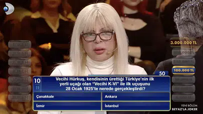 Vecihi Hürkuş, kendisinin ürettiği Türkiye'nin ilk yerli uçağı olan Vecihi K-VI ile ilk uçuşunu 28 Ocak 1925'te nerede gerçekleştirdi?