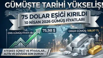 Gümüşten Dev Atak! 75 Dolar Eşiği Kırıldı: İşte 10 Nisan Rakamları