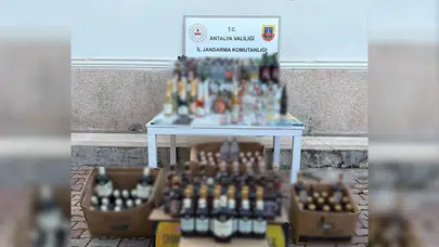 Antalya'da jandarmadan 'zehir' operasyonu: Bin 150 litre kaçak alkol ele geçirildi!