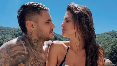 Galatasaray'ın yıldızı İcardi bu kez 'golü' kalbinden attı! China Suarez ile romantik paylaşımı