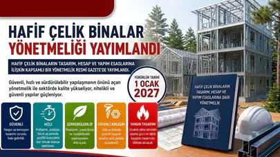 Hafif çelik yapılarda yeni dönem: 1 Ocak 2027 itibarıyla zorunlu olacak!