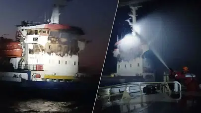 Karadeniz'de Türk gemisine İHA saldırısı: İki denizci yaralı