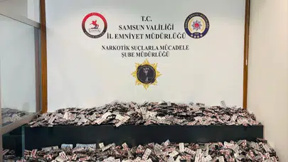 Samsun'da zehir tacirlerine ağır darbe: 33 bin 850 hap birden ele geçirildi!