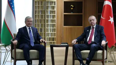 Türk Dünyasında iş birliği vurgusu! Erdoğan ve Mirziyoyev görüştü