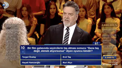 Bir film galasında seyircilerin taş atması sonucu, 'Bana taş değil ekmek atıyorsunuz' diyen oyuncu kimdir?