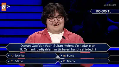 Osman Gazi'den Fatih Sultan Mehmet'e kadar olan ilk Osmanlı padişahlarının türbeleri hangi şehirdedir?