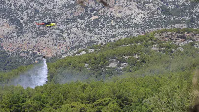 Antalya’da çıkan orman yangını hızla yayılmadan kontrol altına alındı