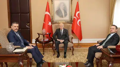 Bakanlar Akın Gürlek ve Mustafa Çiftçi'den Devlet Bahçeli'ye ziyaret