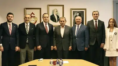1905 GSYİAD, yeni dönem için Galatasaray Başkanı Dursun Özbek'i ziyaret etti