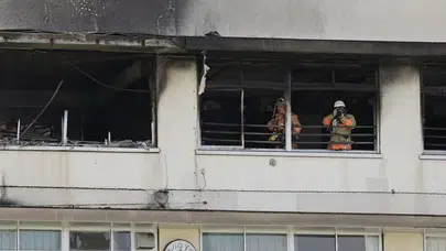 Tokyo'da korku dolu dakikalar: İlkokulda çıkan yangın panik yarattı!