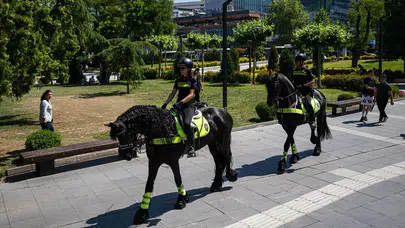 Ankara sokaklarında görsel şölen: Atlı polisler göreve başladı!