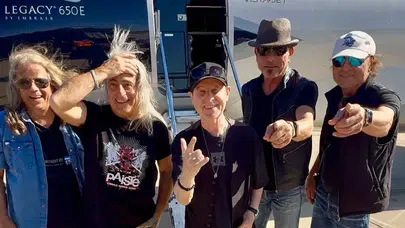 Dünyaca ünlü rock grubu Scorpions dev konser için İstanbul'a geldi