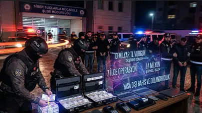 7 İlde Dev Operasyon: Siber Ağlara 10 Milyar TL’lik Kıran Kırandı!