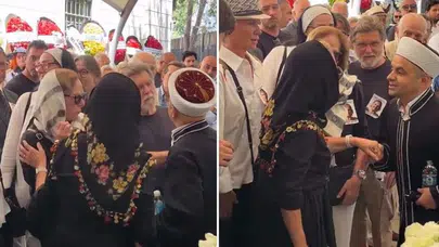 Ünlü modacı Zühal Yorgancıoğlu’nun cenazesinde saf tutma gerginliği