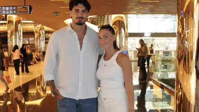 Uğurcan Çakır ve Kübra Çakır tatil dönüşü Zorlu AVM'de görüntülendi