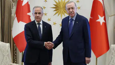 Cumhurbaşkanı Recep Tayyip Erdoğan Kanada Başbakanı Carney'i kabul etti