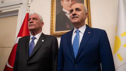 TBMM Başkanı Kurtulmuş, İYİ Parti Genel Başkanı Dervişoğlu ile görüştü