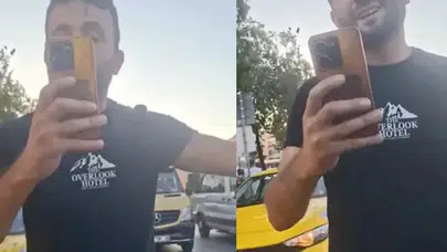 Beylikdüzü'nde taksicilerin yolcu kavgasında kameralar konuştu