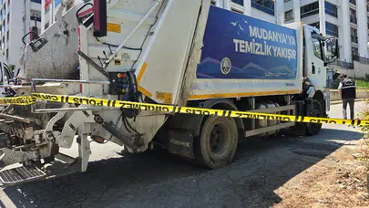 Bursa Mudanya'da çöp kamyonunun çarptığı yaşlı adam hayatını kaybetti