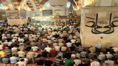 Pehlivanlar er meydanı öncesi Selimiye'de dua etti