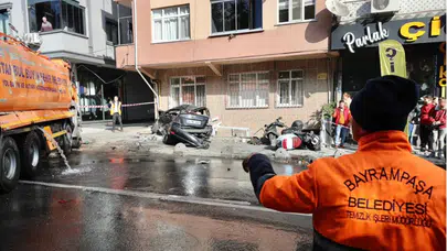 Kontrolden çıkan su tankeri ortalığı savaş alanına çevirdi