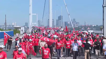 15 Temmuz Şehitler Köprüsü'nde insan seli: Destanın 10. yılında tek yürek