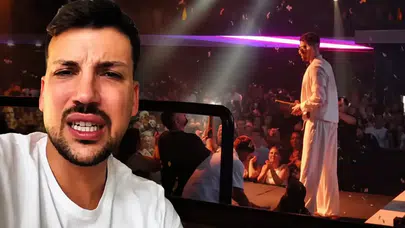 Kerimcan Durmaz konserinde konfeti krizi! Mikrofonla verdiği tepki gündem oldu