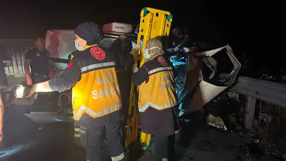 Tekirdağ'da zincirleme facia! Yola savrulan dorse can aldı