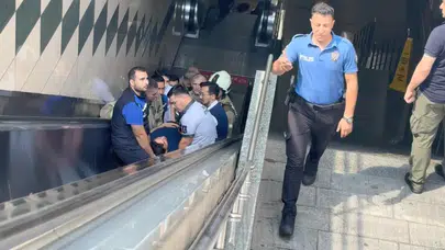 Görme engelli genç tren yaklaşırken raylara yuvarlandı!