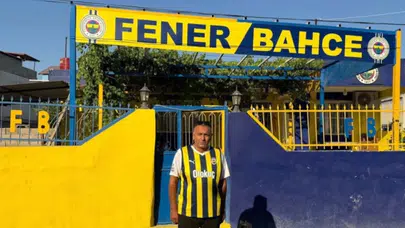 Deprem bile o sevgiyi yıkamadı! yeni evini fenerbahçe mabedine çevirdi..