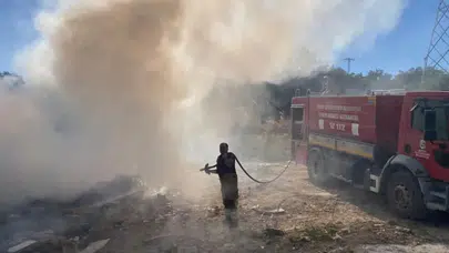 Hatay’da korkutan dakikalar: Alevler gökyüzünü kapladı!
