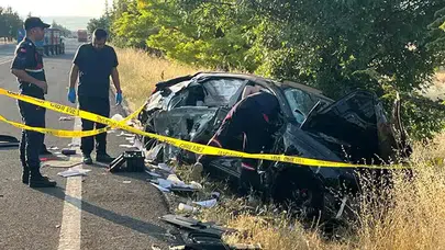 Gurbetçi ailenin memleket yolculuğu faciayla bitti: Kırşehir’de kahreden kaza!