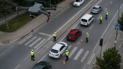 Trafik ihlallerine havadan takip! Ereğli'de ilk dron denetimi