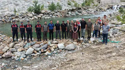 Kırmızı benekli alabalıklar için seferberlik: 30 bin yavru balık özgürlüğe kulaç attı