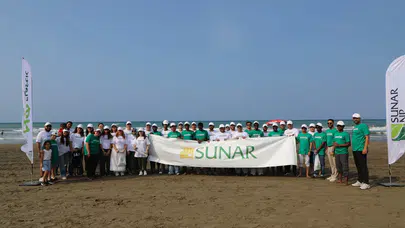 Karataş sahilinde yeşil seferberlik: Sunar Yatırım’dan geleceğe temiz bir iz!