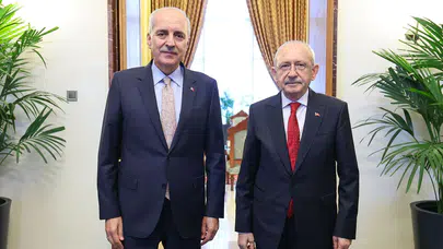 TBMM Başkanı Numan Kurtulmuş ile CHP Genel Başkanı Kemal Kılıçdaroğlu görüştü