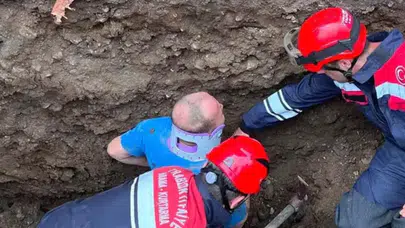 Trabzon'da can pazarı! Toprak altında kalan işçi için zamanla yarış