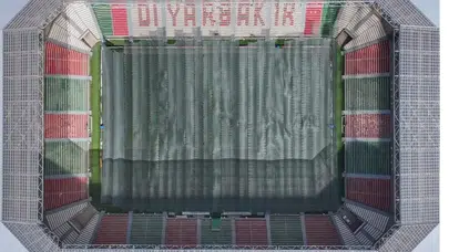 Diyarbakır stadı’nda çimlere özel koruma: Yüksek sıcaklıklara karşı 'hava sirkülasyonu' önlemi