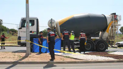 Aydın’da feci kaza! Yaşlı kadın beton mikserinin altında kaldı