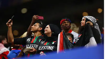 Dünya Kupası’nda futboldan büyük mesaj: Tribünler ‘Filistin’ dedi!