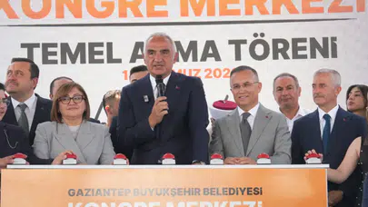 Gaziantep'te dev kongre, kültür ve fuar merkezinin temeli atıldı!