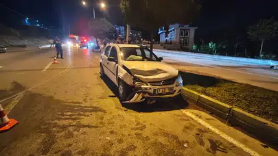 Kastamonu'da iki otomobilin çarpıştığı kazada yaralılar var