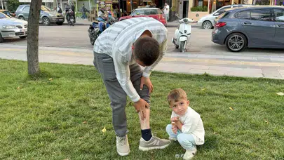 Tokat'ta şaşırtan olay! Bacağına yapışan keneyle yüzük takma merasimine katıldı