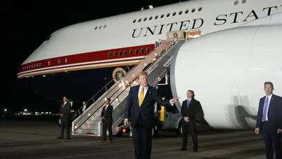 'İran’ın hedefiyim' demişti: Trump'tan Ankara dönüşü ani uçak değişikliği!