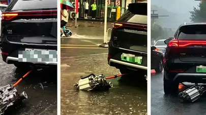 Yolda motoru düşen BYD olayında gerçek ortaya çıktı: Dev üreticiden resmi açıklama!