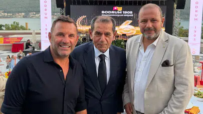 Fatih Terim'den Okan Buruk'a... Galatasaray'ın şampiyonluğu Bodrum'da kutlandı!